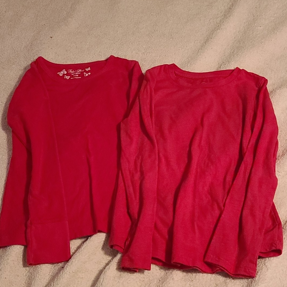 Bundle 2 girls long sleeve SHIRTS